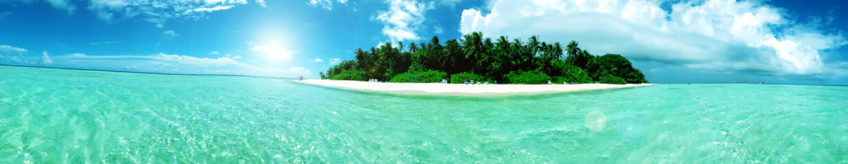 paradiesische Insel auf den Malediven