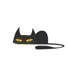 Cartoon black cat