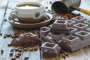 Coffee, chocolate and spices