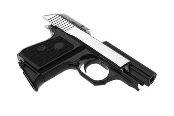 Pistol isolated on white