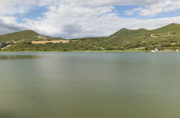 The Alloz reservoir in Lerate, Navarra, Spain