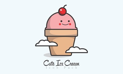 Cute Ice Cream Icon © GBW