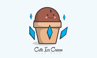 Cute Ice Cream Icon © GBW