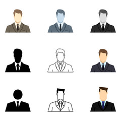 Vector Set of Businessman Icons.