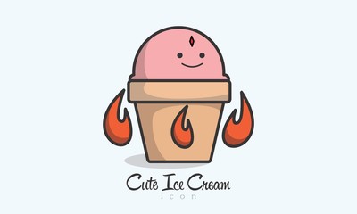 Cute Ice Cream Icon © GBW