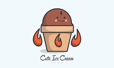 Cute Ice Cream Icon © GBW