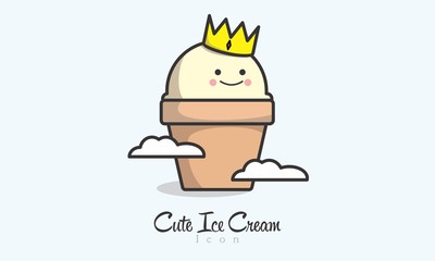 Cute Ice Cream Icon © GBW