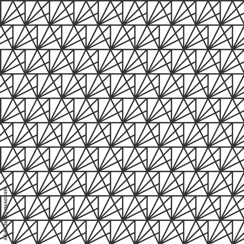 Aufkleber vector seamless pattern. modern stylish texture. repeating geometric tiles from striped triangles. b