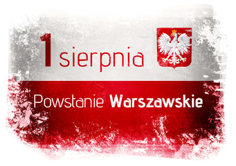 1 sierpnia Powstanie Warszawskie - obrazy, fototapety, plakaty