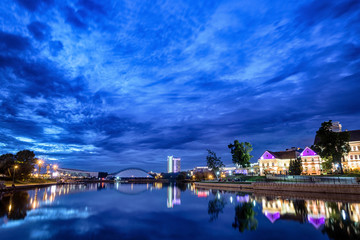 Night city. Long exposure
