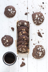 Oats and chocolate cookies