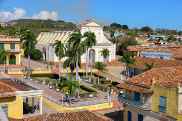 Plaza Mayor seen from the top of the Palacio de Cantero in Trinidad de Cuba