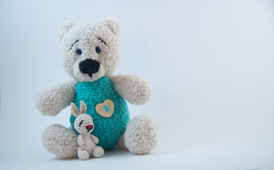 Handmade crochet bear toy