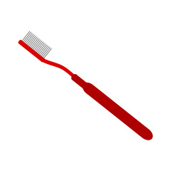 Toothbrush on white background.