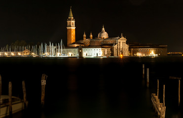 San Giorgio Maggiore in Venice by night