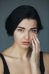 Fototapeta premium Beautiful woman crying