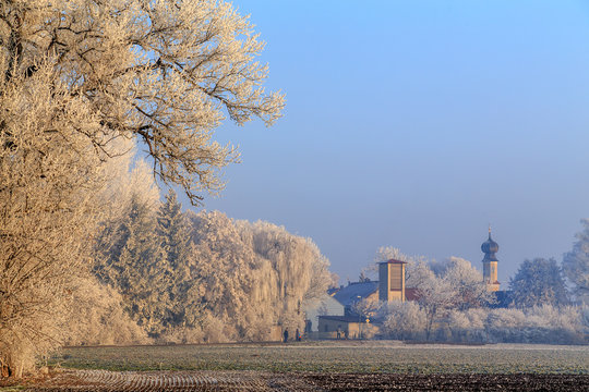 Erding bei Frost