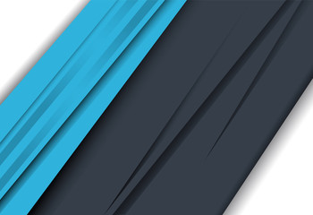 Obraz premium Blue and white abstract layer geometric material design for background, card, annual business report, brochure, poster template