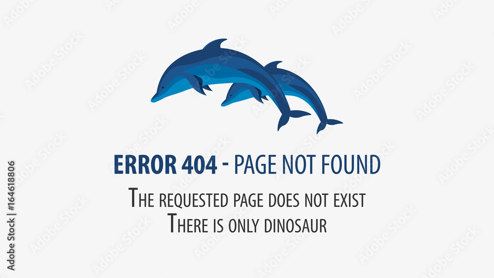 Fototapete 404 error. page not found. ui ux template for website. vector illustration.