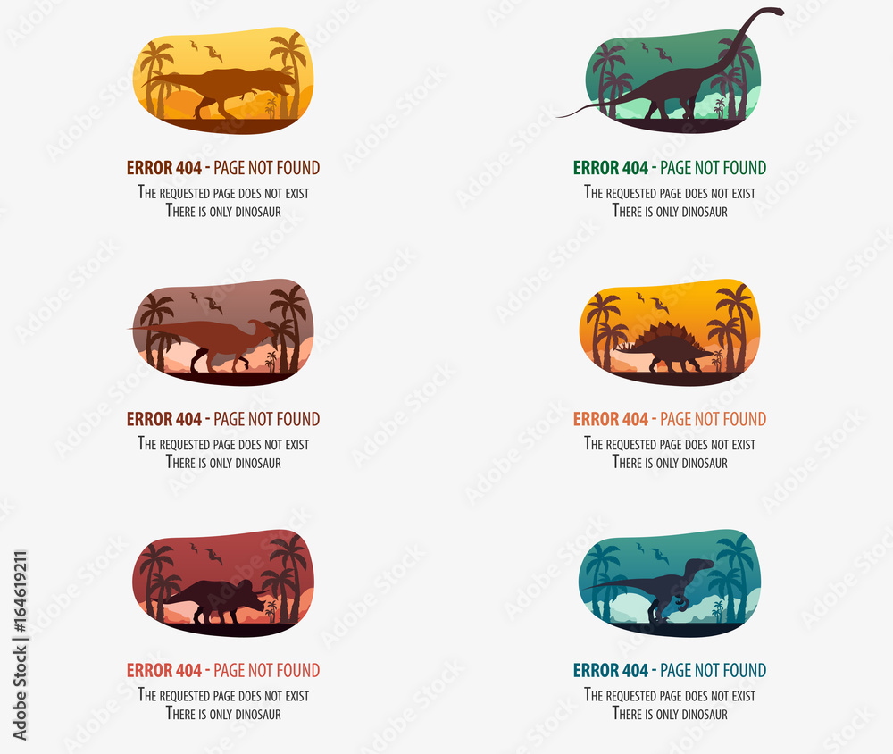Fototapete 404 error. page not found. ui ux template for website. vector illustration.