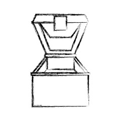 Fisherman box isolated