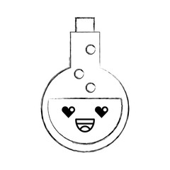tube test with potion kawaii character vector illustration design