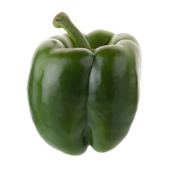 Green pepper shooted isolated on a white background