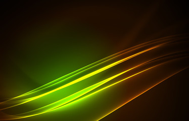 Fototapeta premium Vector polar lights concept background