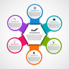 Abstract options infographics template. Infographics for business presentations or information banner.
