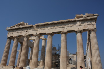 Fototapeta premium Parthenon temple in Acropolis Hill in Athens, Greece.