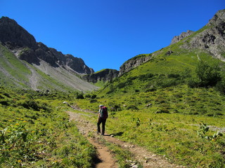 Fototapeta na wymiar Bergwandern