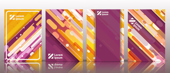 Modern vector cover design with a volume effect for your company style, brochure, promotion in print or internet