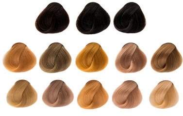 locks of hair isolated