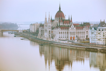 Fototapeta premium Parliament building in Budapest, Hungary