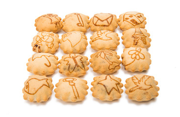 Biscuit with bitter chocolate cream filling