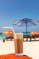 Delicious ice coffee.