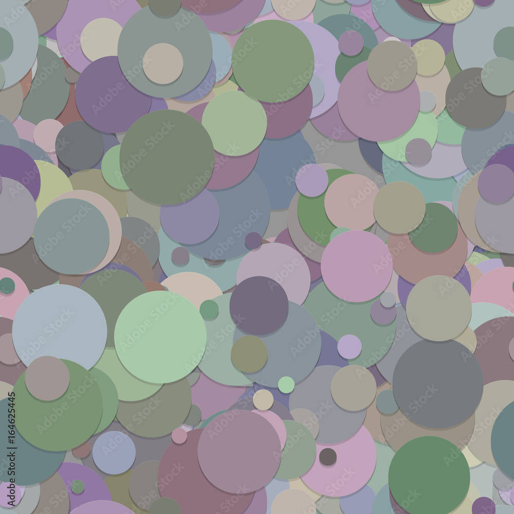Poster abstract seamless chaotic circle background pattern - vector graphic design from dots
