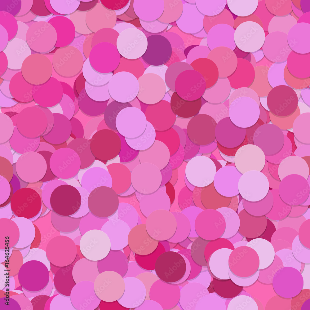 Poster abstract seamless random dot pattern background - vector graphic from pink circle