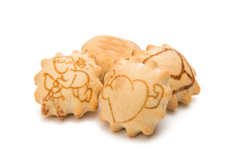 Biscuit with bitter chocolate cream filling
