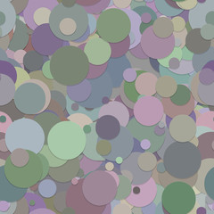 Abstract seamless chaotic circle background pattern - vector graphic design from dots