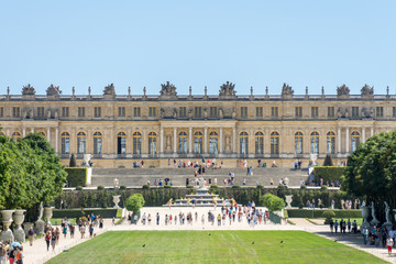 Versailles back view in summer