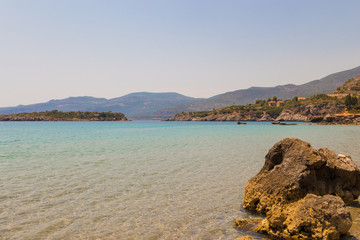Kalamitsi beach in south Peloponnese near Kardamyli village, Greece