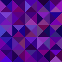 Dark purple abstract triangle mosaic pattern background - vector graphic from triangles