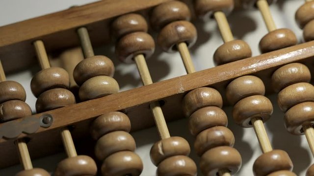 Ancient wooden abacus