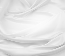 White silk fabric