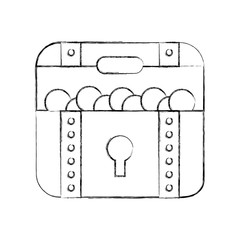 treasure chest game icon vector illustration design