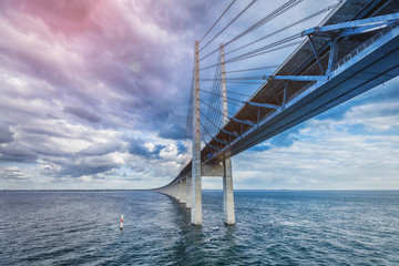 The bridge. Denmark, Sweden, Oresundsbron