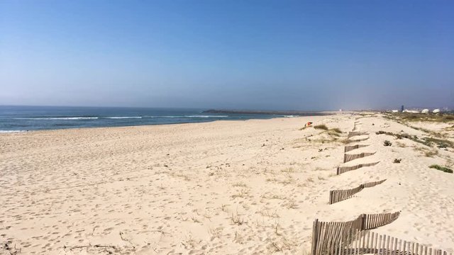 Sand dunes and Beach in Paramos, Esmoriz, Ovar - Portugal
