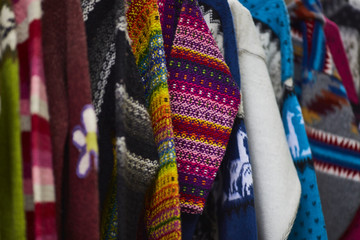 Alpaca wool at the market © Dave Marzotto