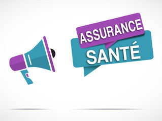 Fototapeta premium mégaphone : assurance santé